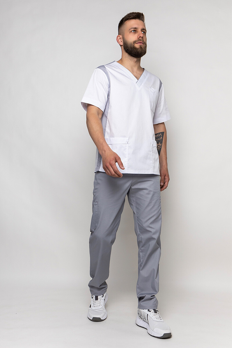 Suit Manhattan with trousers Praktik. White/smoke (5437017) фото 4