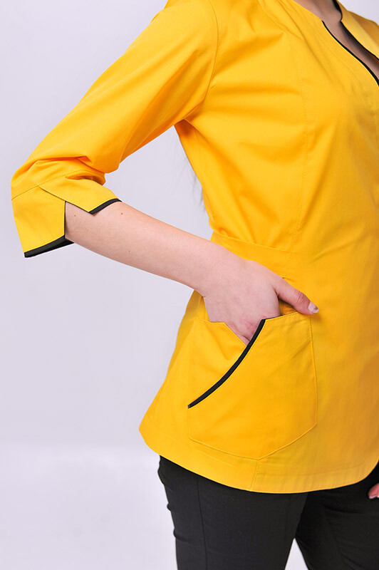 Venice+ Br. skinny suit. COTTON. Yellow / black (544629) фото 7