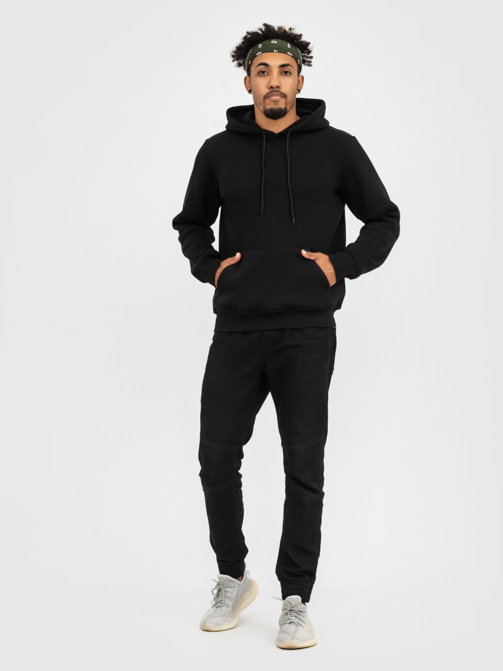 Худи UNISEX с начесом U-0401 черный (5110286) фото 5