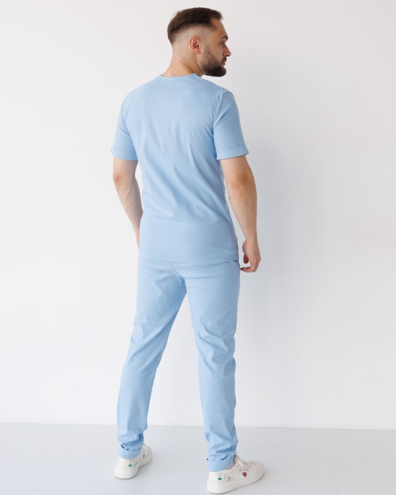 Медицинский костюм мужской Марсель голубой  353-333-708 (6613706) фото 2
