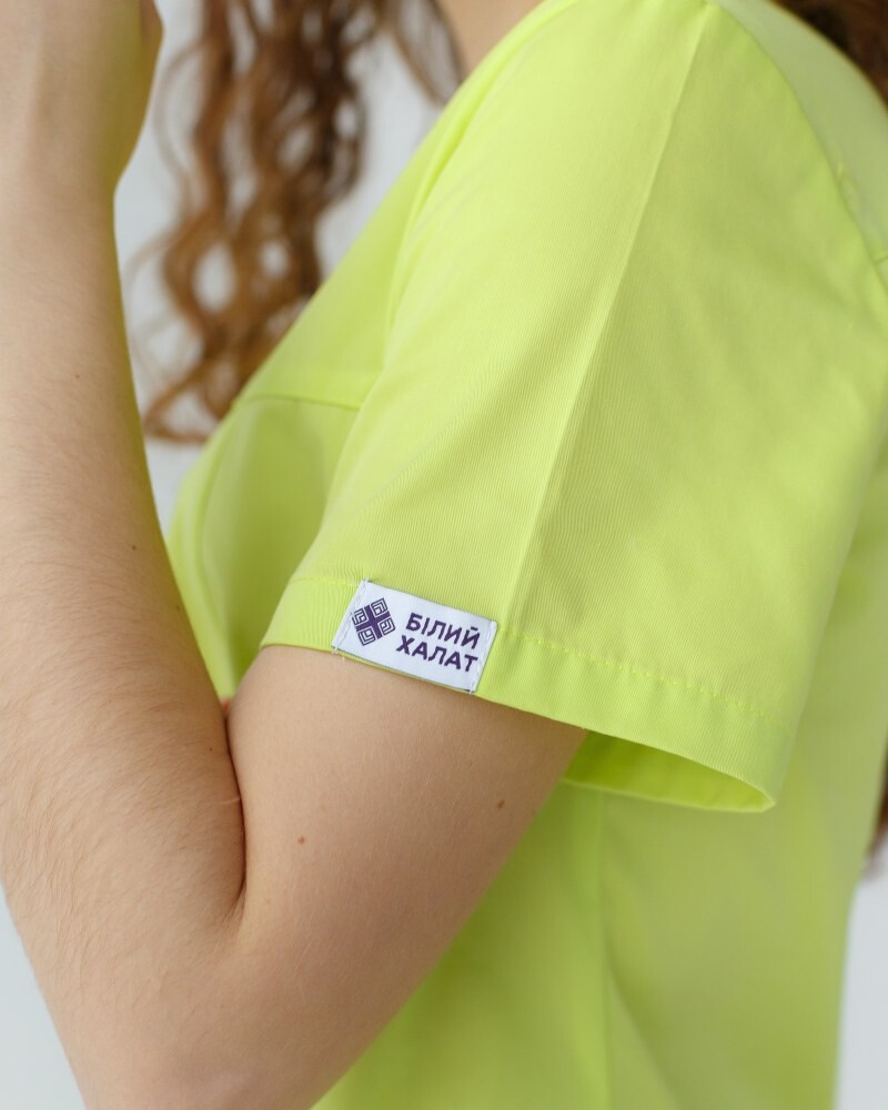Medical shirt women's Topaz lime 164-330-705 (6613500) фото 6