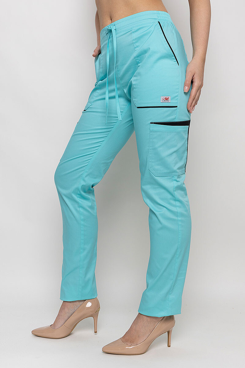 Medical Emeli-stretch trousers for women. Menthol (5436969) фото 2