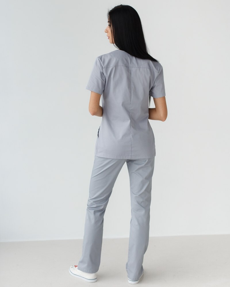 Medical shirt women's Topaz gray 164-328-705 / 386-328-705 (6613496) фото 2