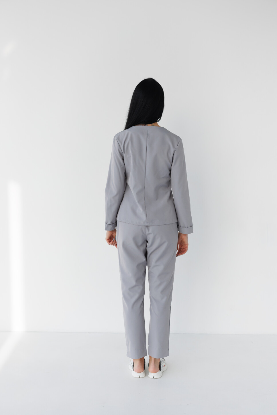 Women's medical suit Jacqueline gray (Viscose “Elite”) 440-328-927 (6624471) фото 4