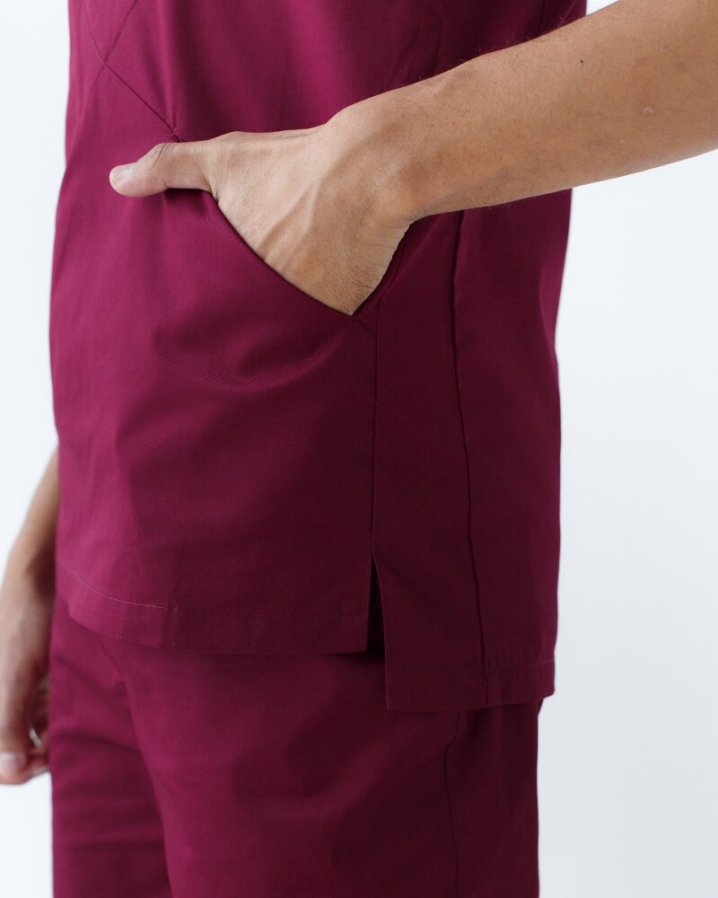 Medical suit for men Milan marsala 134-326-708 (6613708) фото 6