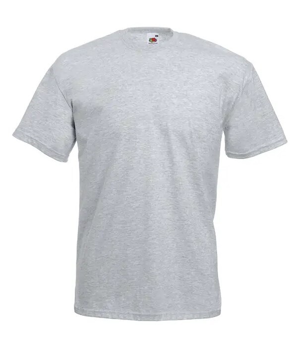 T-shirt working "Fruit of the loom" gray 165 g/m2 (220042) фото 5