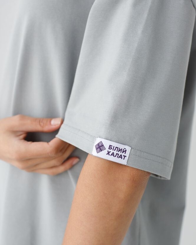 Medical T-shirt unisex light gray 453-419-922 (6613566) фото 7
