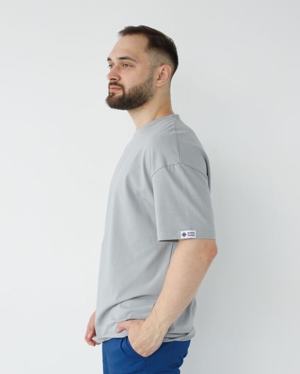 Medical T-shirt unisex light gray 453-419-922 (6613566) фото 6