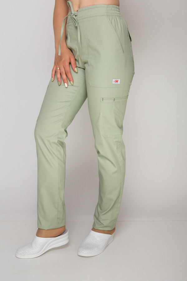 Women's Virginia trousers. COTTON. Pistachio (549988) фото 4