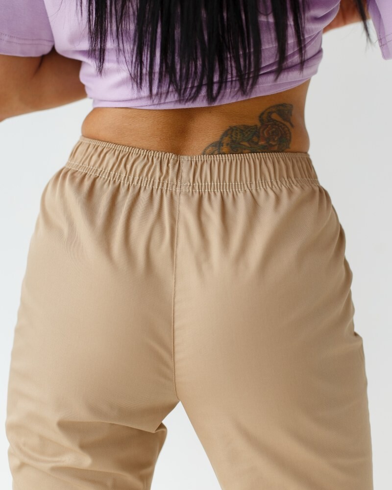 Medical pants women's sand colored 163-323-726 (6613619) фото 4