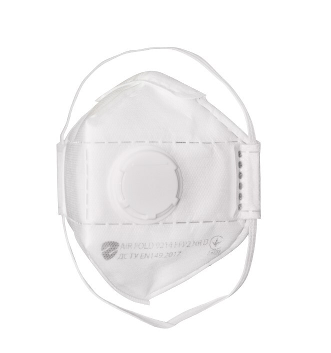 Респиратор одноразовый Sizam с клапаном выдоха Air Fold 9214 FFP2 35113 (8138000) фото 1