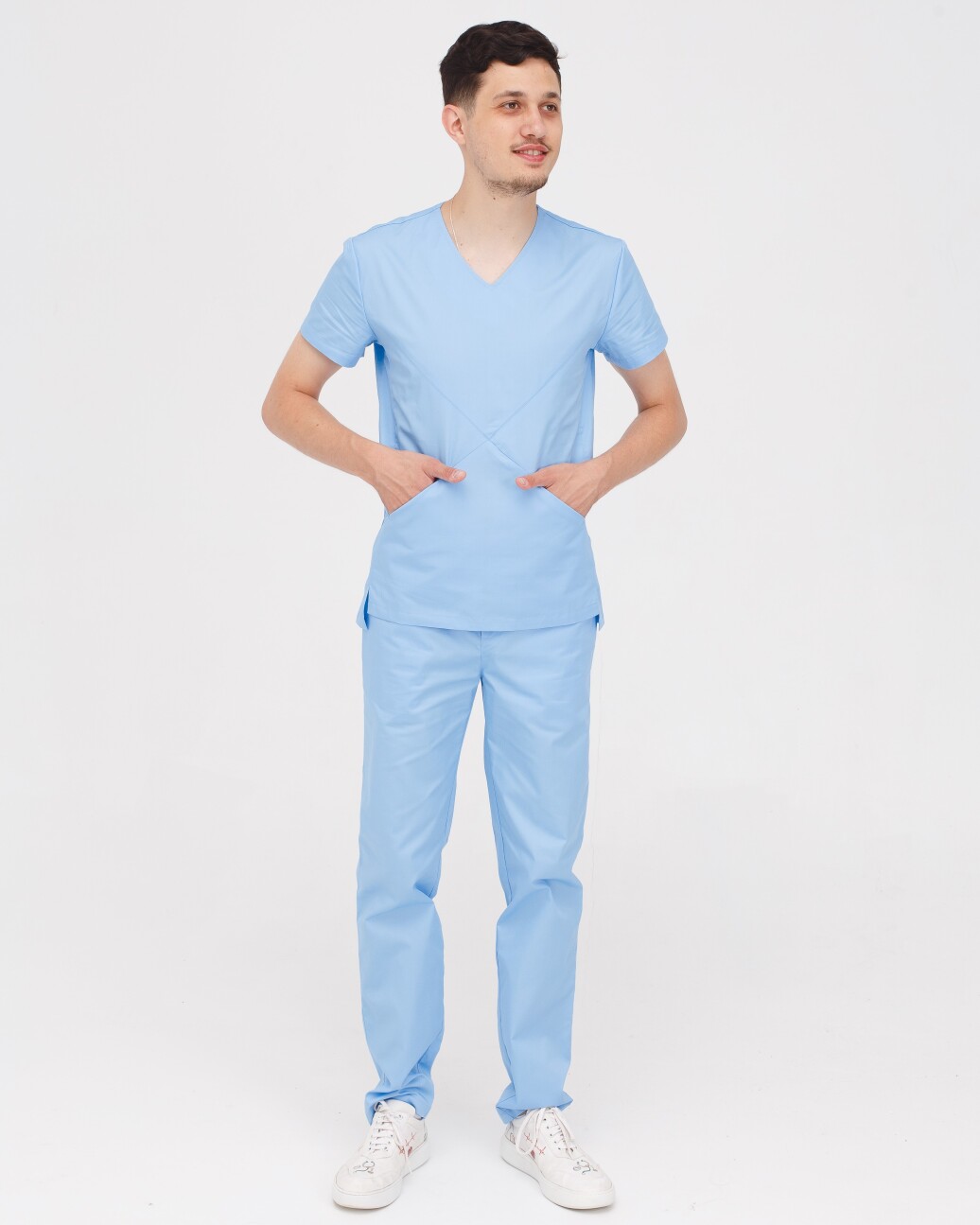 Medical suit for men Milan light blue 134-436-758 (6613734) фото 1