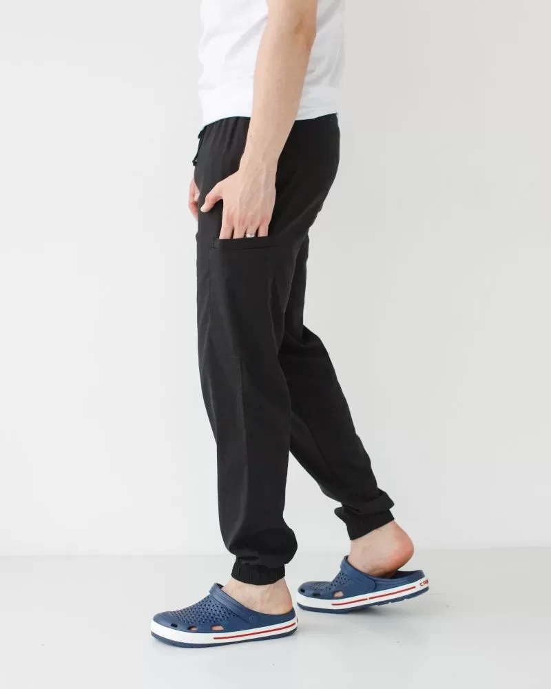 Medical pants men's stretch joggers black 504-321-730 (6637786) фото 2