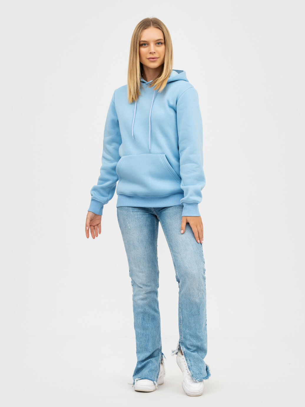 Худи UNISEX с начесом U-0401 голубой (5110244) фото 10