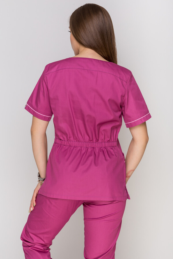 Monique+ Br. skinny suit. COTTON. Fuchsia + pink (piping) (5410161) фото 2