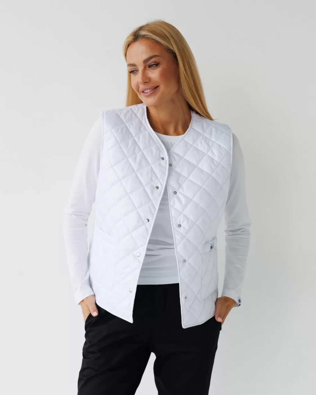 Medical insulated vest for women Oslo white 521-324-679 (6637731) фото 1