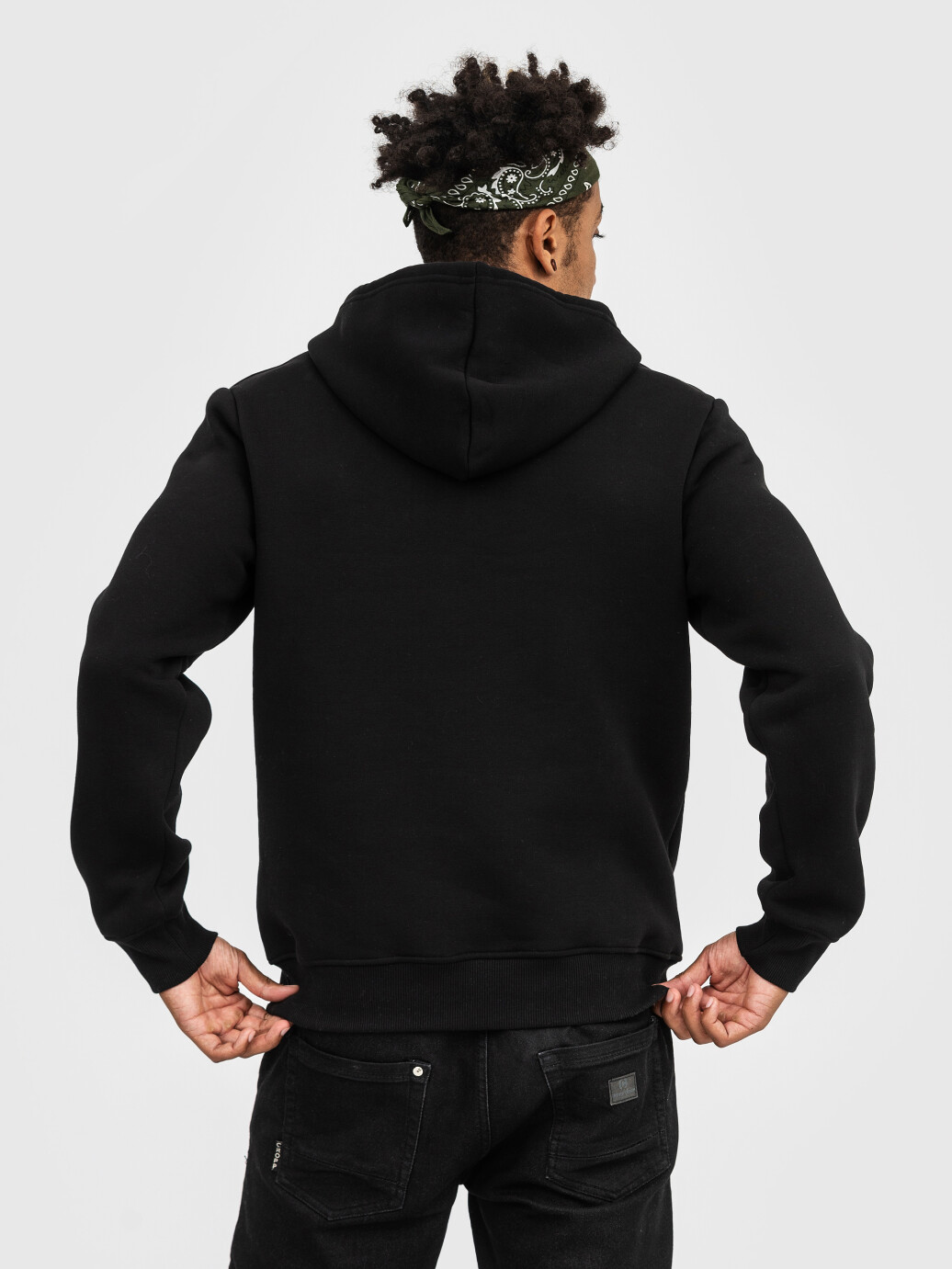 Худи UNISEX с начесом U-0401 черный (5110286) фото 3