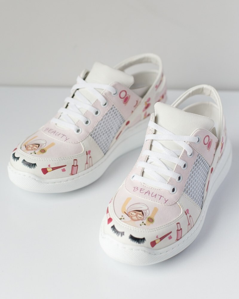 Обувь медицинская кроссовки с открытой пяткой Beauty Pink PU подошва 347-359-850 (6613135) фото 6