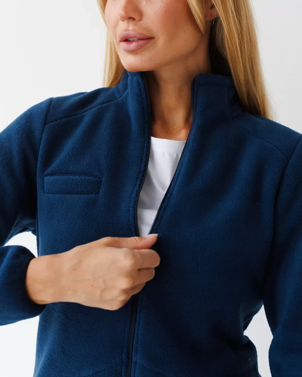 Medical jacket women's fleece Dakota blue 406-322-842(6637726) фото 3