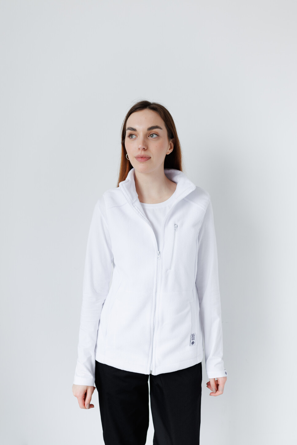 Medical fleece vest Canada white (unisex) 368-324-881 (6624982) фото 1