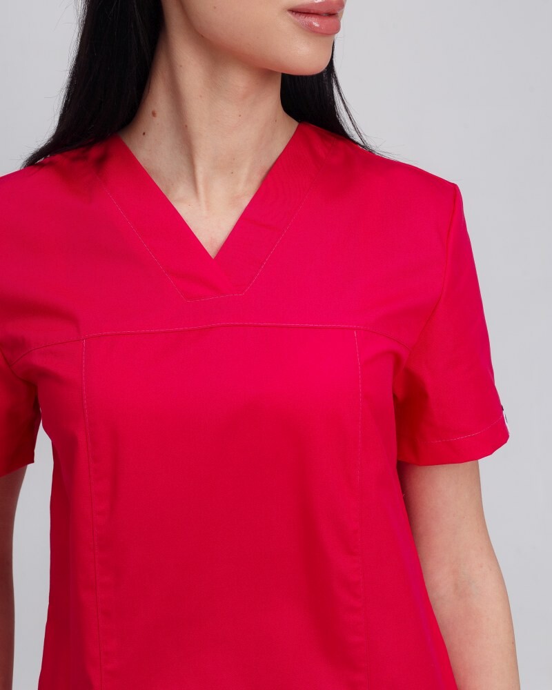 Medical shirt women's Topaz crimson 164-331-705 (6613528) фото 2