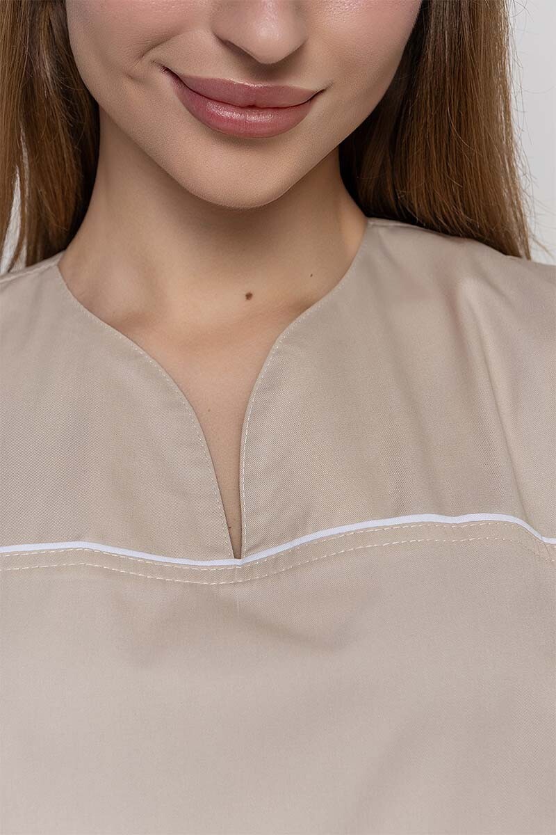 Куртка медицинскя женская Батерфляй. Крем. COTTON (5436993) фото 7
