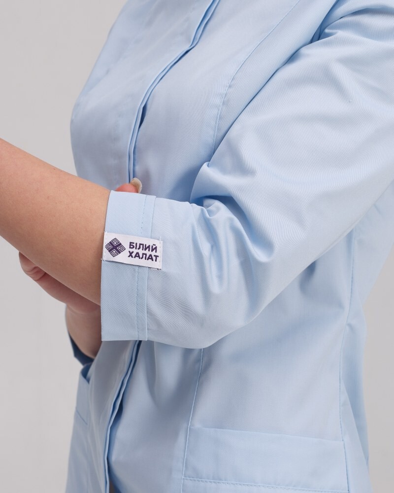 Medical gown women's Sakura azure 160-462-678 / 310-462-678 (6613598) фото 6
