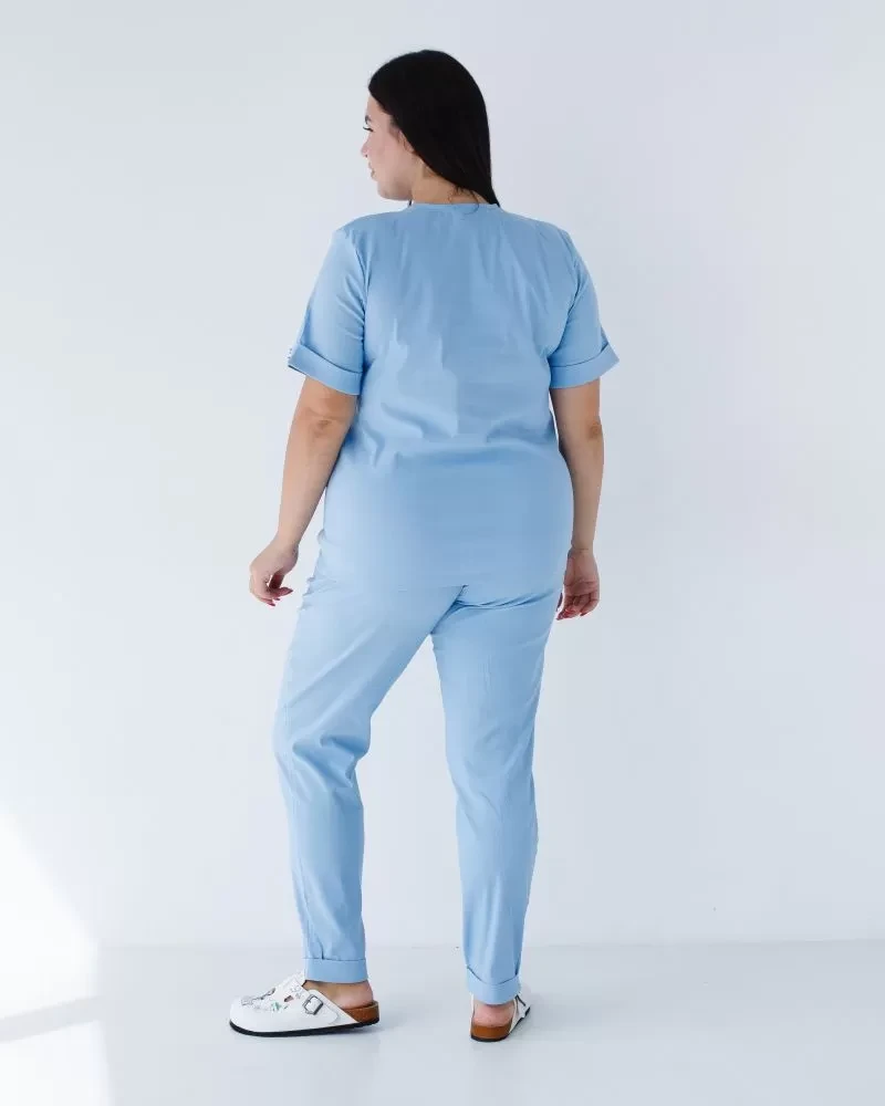 Medical suit for women Marseille blue +SIZE 499-333-708 (6637765) фото 2