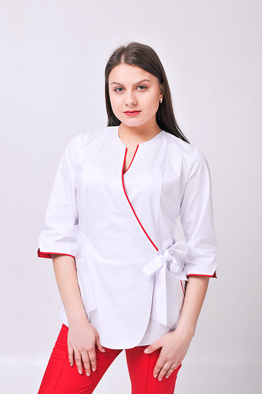 Venice+ Br. skinny suit. COTTON. White / red (544626) фото 3
