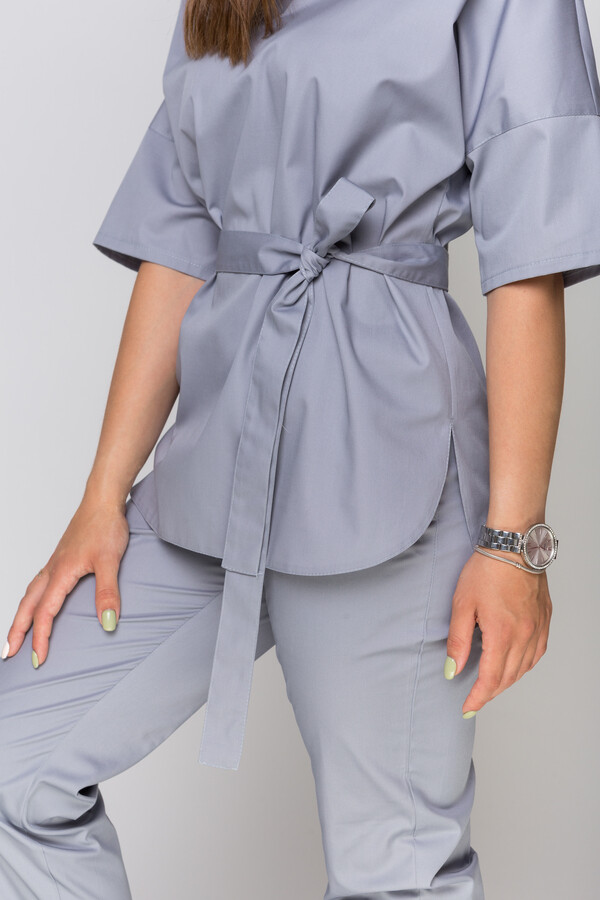 Medical suit Rio with joggers women. Smoke (5410176) фото 9