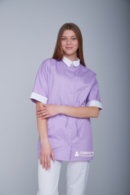 Women's medical blouse "Daria" lilac (3399105) Women's medical blouse "Daria" lilac (3399105) фото 4