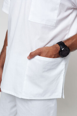 Костюм медичний чоловічий "Тарас" білий (3010103) Костюм медичний чоловічий "Тарас" білий (3010103) фото 8
