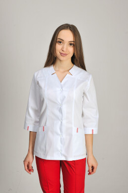 Isabella Jacket. White with red (trim) (544990) Isabella Jacket. White with red (trim) (544990) фото 1