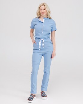 Medical overalls women's Dallas blue with white stitching 127-333-669 (6613211) Medical overalls women's Dallas blue with white stitching 127-333-669 (6613211) фото 1