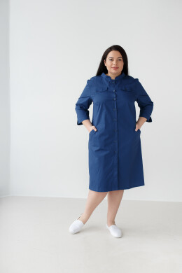 Women's medical gown Valerie blue +SIZE 156-322-677 (6625328) Women's medical gown Valerie blue +SIZE 156-322-677 (6625328) фото 3