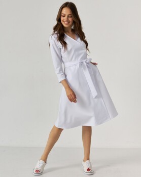 Medical gown for women Provence white 178-324-677 (6613945) Medical gown for women Provence white 178-324-677 (6613945) фото 6