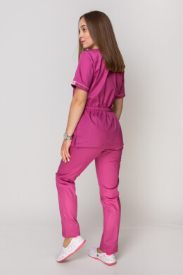 Monique+ Br. skinny suit. COTTON. Fuchsia + pink (piping) (5410161) Monique+ Br. skinny suit. COTTON. Fuchsia + pink (piping) (5410161) фото 7