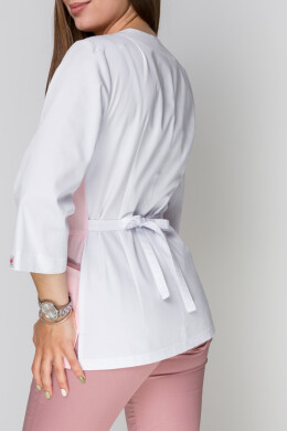Медицинский костюм Лилия+ Бр. зауженные. COTTON. Белый + розовый / пепельная роза (5411171) Медицинский костюм Лилия+ Бр. зауженные. COTTON. Белый + розовый / пепельная роза (5411171) фото 13