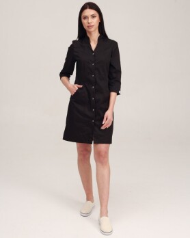 Medical gown women's Elizabeth black 416-321-679 (6613605) Medical gown women's Elizabeth black 416-321-679 (6613605) фото 7