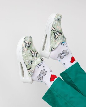 Взуття медичне сабо Butterfly green з підошвою AirMax 352-350-899 (6613192) Взуття медичне сабо Butterfly green з підошвою AirMax 352-350-899 (6613192) фото 1