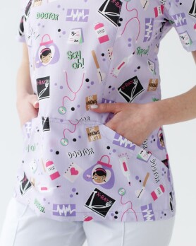 Medical shirt women's Topaz print Laboratory 126-324-775 (6613538) Medical shirt women's Topaz print Laboratory 126-324-775 (6613538) фото 4