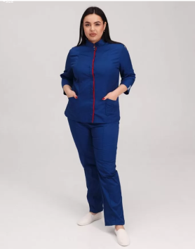 Medical suit for women Sakura sapphire-red 124-360-678 / 317-360-679 (6613231) Medical suit for women Sakura sapphire-red 124-360-678 / 317-360-679 (6613231) фото 9