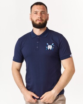 Medical polo men's blue embroidered Zubik 148-322-636 (6613749) Medical polo men's blue embroidered Zubik 148-322-636 (6613749) фото 5