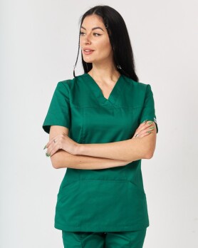 Medical shirt women's Topaz green 164-350-705 (6613517) Medical shirt women's Topaz green 164-350-705 (6613517) фото 1