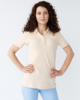 Medical polo for women beige 147-367-677 (6613395) Medical polo for women beige 147-367-677 (6613395) фото 5