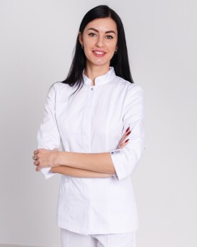 Медичний костюм жіночий Сакура білий 124-324-678 (6613232) Медичний костюм жіночий Сакура білий 124-324-678 (6613232) фото 3
