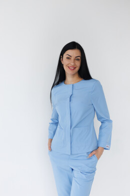 Women's medical suit Jacqueline blue (Viscose “Elite”) 440-333-927 (6624467) Women's medical suit Jacqueline blue (Viscose “Elite”) 440-333-927 (6624467) фото 2