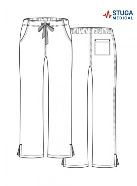 Women's medical trousers "Sofia" blue (7700202) Women's medical trousers "Sofia" blue (7700202) фото 6