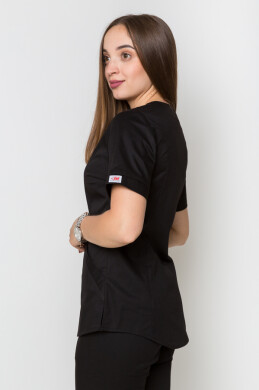 Костюм медицинский Ева-Стрейч + Брюки 7/8 Коттон Черный (5410095) Костюм медицинский Ева-Стрейч + Брюки 7/8 Коттон Черный (5410095) фото 17