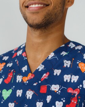 Медицинский костюм с принтом мужской Гранит Teeth red/blue 131-343-624 (6613675) Медицинский костюм с принтом мужской Гранит Teeth red/blue 131-343-624 (6613675) фото 6